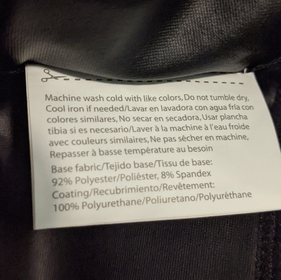 NWT Faux Leather Leggings - Picture 4 of 4